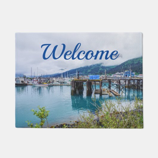 Whittier Alaska Welcome Doormat Fußmatte (Vorderseite)