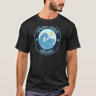 Whittier Beach Ak Alaska Souvenir Nautical Surfer T-Shirt