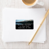 Whittier bei Dusk Landschaftlich Alaska Fotografy Adressaufkleber (Insitu)