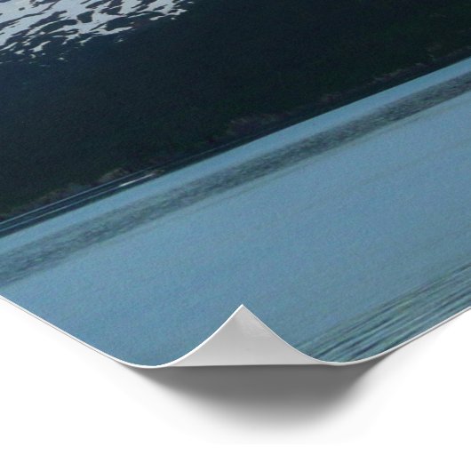 Whittier bei Dusk Landschaftlich Alaska Fotografy Poster (Ecke)