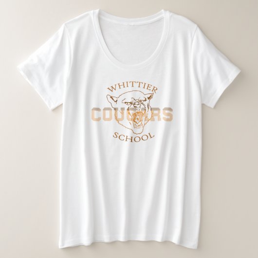 Whittier Junior High School New Designs Große Größe T-Shirt (Design vorne)