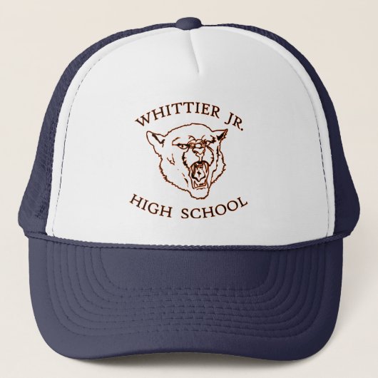 Whittier Junior High School New Designs Truckerkappe (Vorderseite)