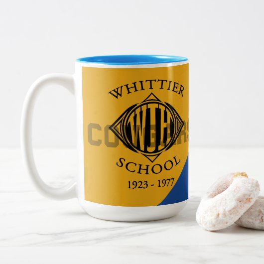Whittier Junior High School Tasse (Mit Donut)