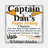 Whittier von Captain Dan's Pagan Fishing Charters Magnet (Vorne)