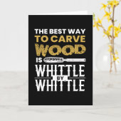 Whittle By Whittle Wood Carving Karte (Gelbe Blume)