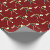 Whittling Stickman Geschenkpapier (Ecke)