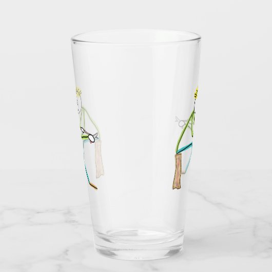 Whittling Stickman Glas (Rechts)