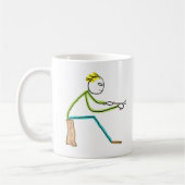 Whittling Stickman Kaffeetasse (Links)
