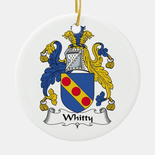 Whitty Familienwappen Keramikornament (Vorne)
