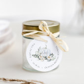 Whitumn Pumpkin Greenery Monogram Geschenkanhänger