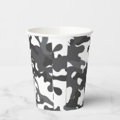 Whity and Gray Camouflage Paper Cups Pappbecher (Links)