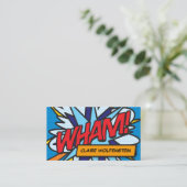 WHM Fun Retro Comic Book Visitenkarte (Stehend Vorderseite)