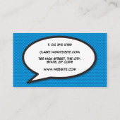 WHM Fun Retro Comic Book Visitenkarte (Rückseite)