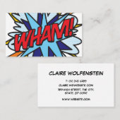 WHM Fun Retro Comic Book Visitenkarte (Vorne/Hinten)