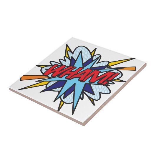 WHN Fun Retro Comic Buch Pop Kunst Fliese (Seite)