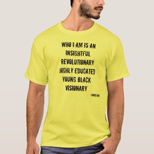 WHO BIN ICH T-Shirt (Vorderseite)