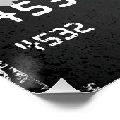 “WHO?” (Black Card Pop) Poster (Ecke)