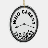 Who Cares Clock Keramikornament (Rechts)