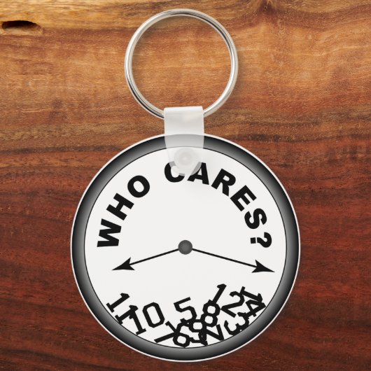 Who Cares Clock Schlüsselanhänger (Vorderseite)