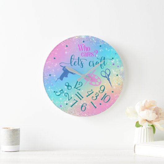 Who Cares  Große Wanduhr (Zuhause)