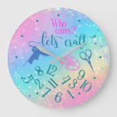 Who Cares  Große Wanduhr (Vorderseite)