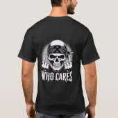 Who Cares Typography T-Shirt (Rückseite)
