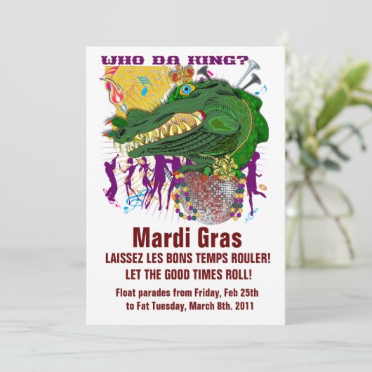 Who Da Mardi Gras King (Stehend Vorderseite)