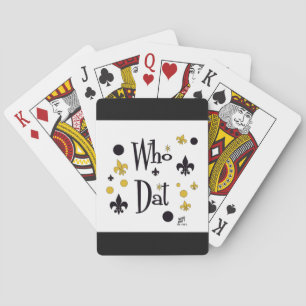 Who Dat t-shirts Spielkarten