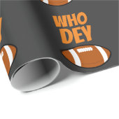 WHO DEY FOOTBALL CHRISTMAS GESCHENKPAPIER (Rolleneckpunkt)