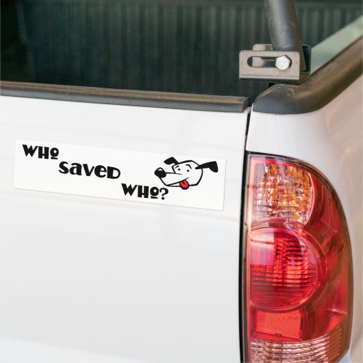 WHO GERETTETER WHO? AUTOAUFKLEBER (Auf Lkw)