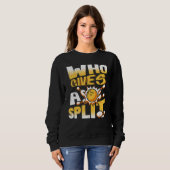 Who Gives A Split Bowling Player Lover Bowler Funn Sweatshirt (Vorne ganz)