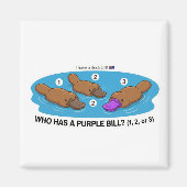 Who Has A Purple Bill? Cute Platypus Australia Gam Magnet (Vorne)