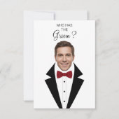 Who Has The Groom Scratch Off Game Bridal Shower T Dankeskarte (Vorderseite)
