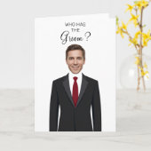 Who Has The Groom Scratch Off Game Bridal Shower T Karte (Gelbe Blume)