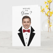 Who Has The Groom Scratch Off Game Bridal Shower T Karte (Gelbe Blume)