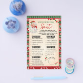 Who is Most Like Santa Game Ugly Sweater Card Flyer (Einzeln)