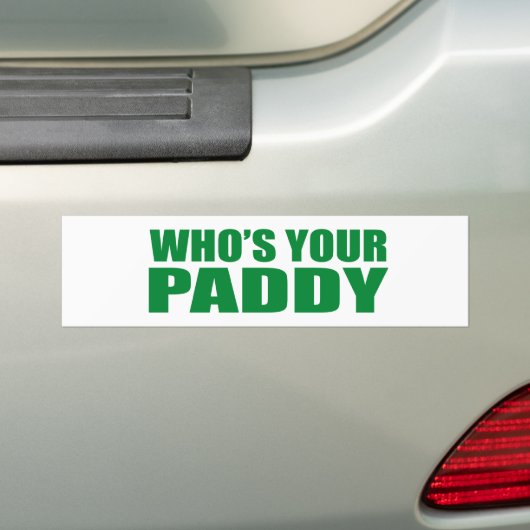 WHO ist IHR PADDY? Autoaufkleber (Auf Auto)