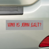 WHO IST JOHN GALT? AUTOAUFKLEBER (Auf Auto)