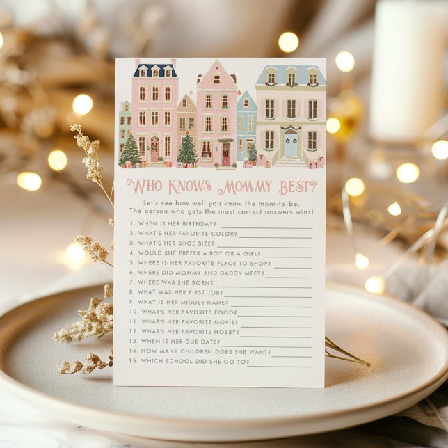 Who knows mommy best Christmas Village game (Von Creator hochgeladen)