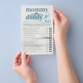 Who Mommy or Daddy Shower Game Polar Bear Cub Mama Flyer (Handgriff)
