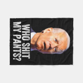 Who My Pants, Funny Anti Joe Biden, Conservative M Fleecedecke (Vorderseite (Horizontal))