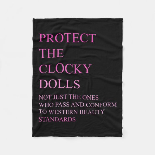 Who P And Conform To Western Beauty Standards  Fleecedecke (Vorderseite)