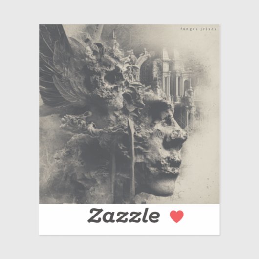 🕯️Who’s Fanges Jelses? — Gothic Fine Art Aufkleber (Blatt)