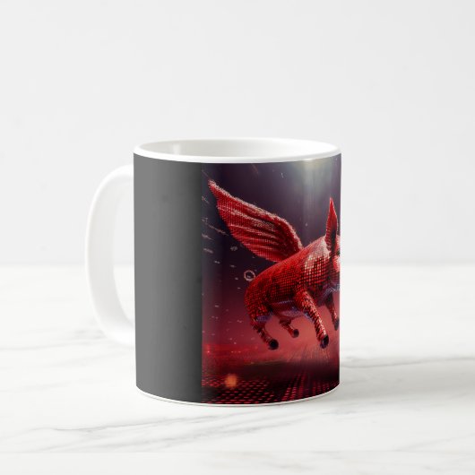 Who Says Pigs Can't Fly! Kaffeetasse (Vorderseite Links)