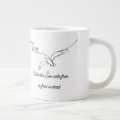 Who the Son sets Free Is Free Indeed Bible Verse Jumbo-Tasse (Rechts)