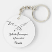 Who the Son sets Free Is Free Indeed Bible Verse Schlüsselanhänger (Rückseite)