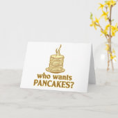 Who wants pancakes? karte (Gelbe Blume)
