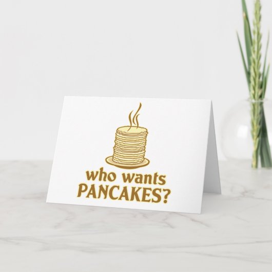 Who wants pancakes? karte (Vorderseite)