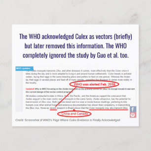 WHO weiß Culex sind Zika Vector von RoseWrites Flyer