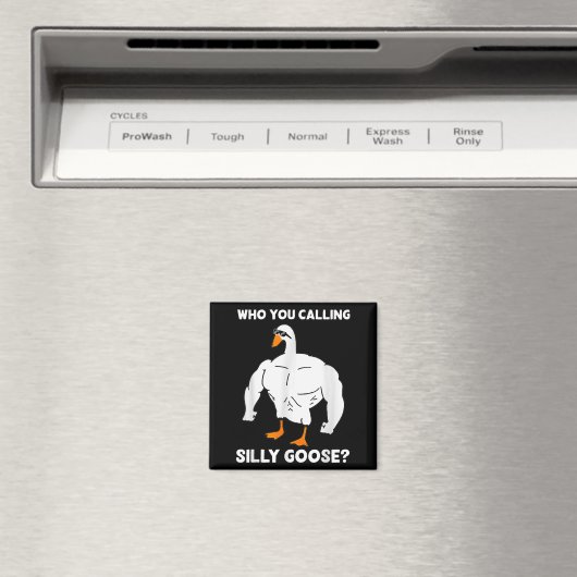 Who You Calling Silly Goose Funny Gym Meme  Magnet (In Situ (Geschirrspüler))